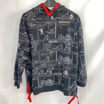 여성용 상의 후드티 오버 사이즈 후디 아메리칸 코믹스 M~L