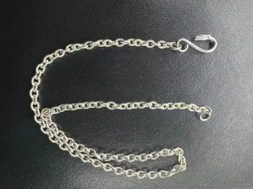 실버 체인 목걸이 이글 후크 포함