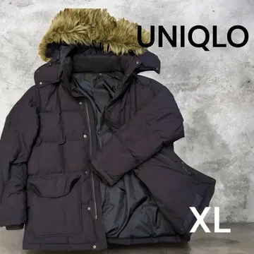 유니클로 다운 자켓 XL 블랙 퍼 포함 경량 아웃도어