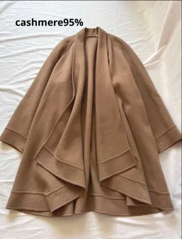 캐시미어 숄카라 코트