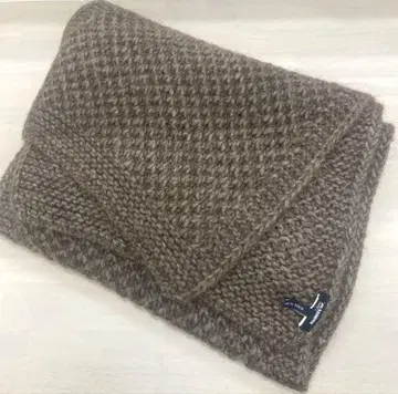 새상품급 JIL SANDER 질 샌더 네이비 머플러 브라운 이탈리아제