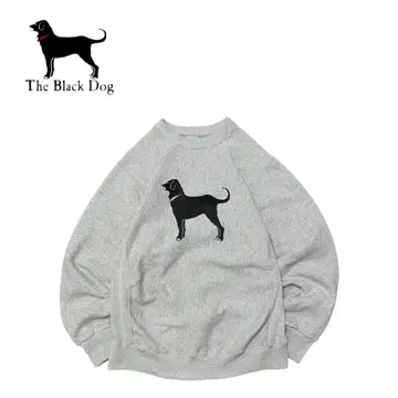 The Black Dog 90s USA제 맨투맨 리버스 위브 GY