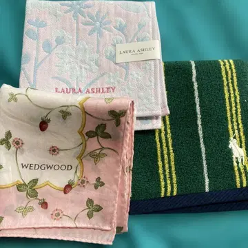 웨지우드 로라 애슐리 랄프 로렌 손수건 세트
