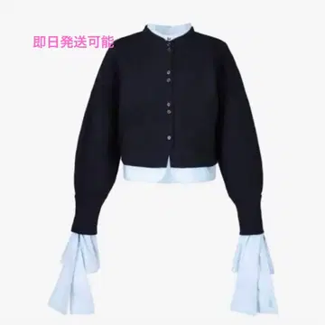 Bibiy. ANGELIQUE KNIT 네이비