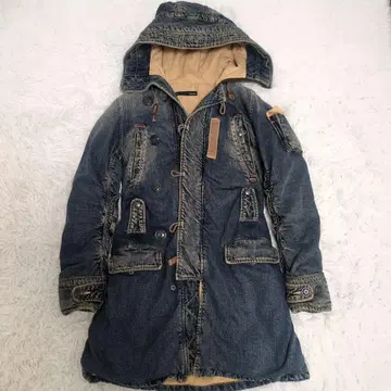 새상품급 Johnbull 데님 모즈 코트 빈티지 가공