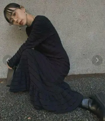 LUXURY BALLON HEM CUT DRESS M 아메리빈티지