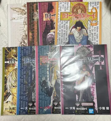 제일복권 DEATH NOTE 데스노트 F상 클리어 포스터 8종 세트