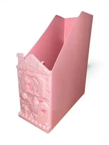 레어 마이멜로디 리프 매거진 랙 보관 케이스 핑크 책장