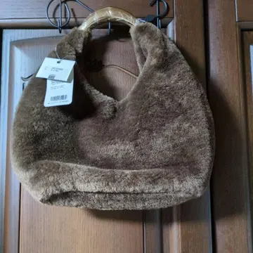 브라운 토트백 아크릴 핸들