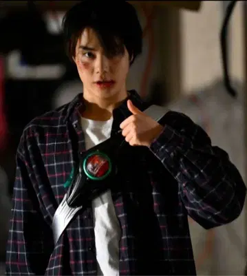 [ 선착순 ] 가면라이더 제츠 만츠바쿠 3화 착용 플란넬 셔츠