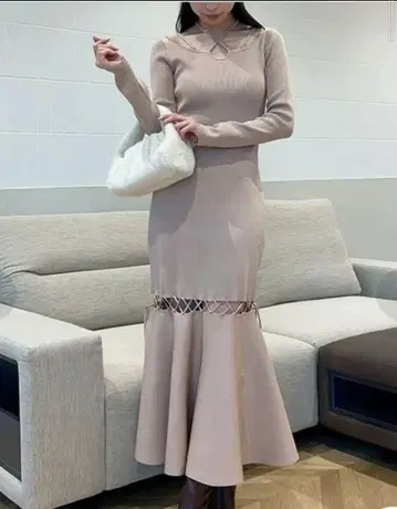 eimy istoire 크로스 스트랩 머메이드 원피스