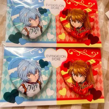 에반게리온 아야나미 레이 아스카 하트 캔뱃지