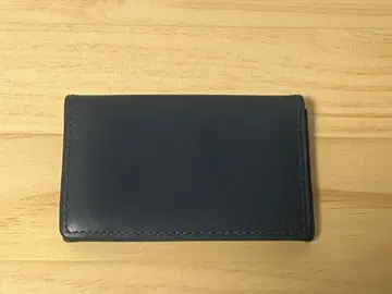 네이비 가죽 명함지갑