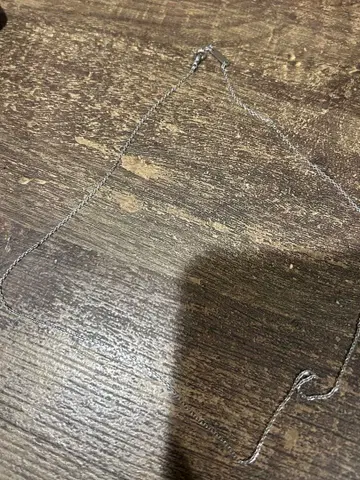 sjx 화이트 골드 목걸이