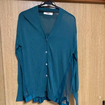 센소유니코 UNICO 비침 다크 틸 가디건