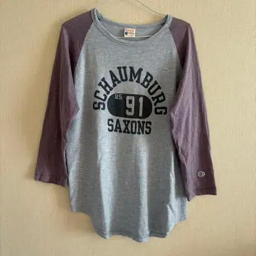 챔피온 런택 복각 7부 소매 T셔츠 챔피온