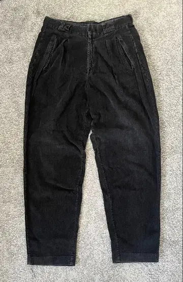 USA제 Express 굵은 폭 코듀로이 팬츠 2턱 블랙 90s 80s