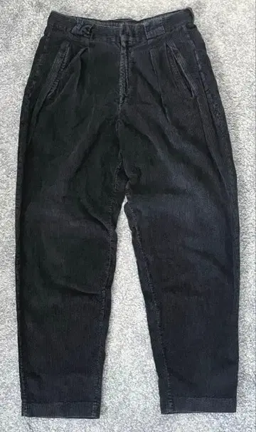 USA제 Express 굵은 폭 코듀로이 팬츠 2턱 블랙 90s 80s