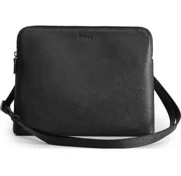 블랙 합성 피혁 숄더백