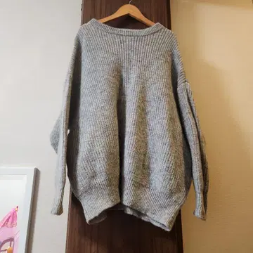 미사용급 SO 에스오 그레이 니트 스웨터 긴팔