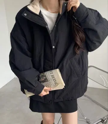 andme 충전솜 볼륨 다운 자켓