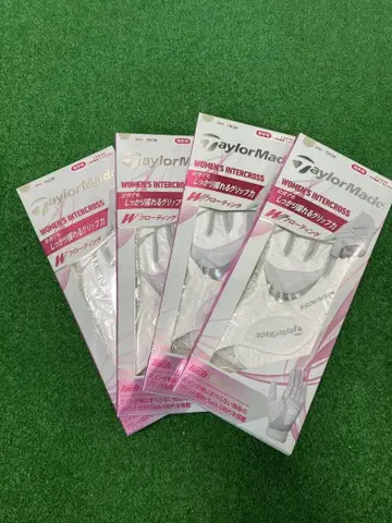 새상품 여성용 양손용 그로브 4개 세트 19cm 실버 화이트