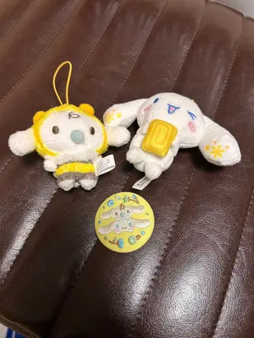 시나몬 롤 봉제 인형 캔뱃지 산리오 3개 세트