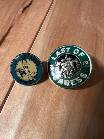 90s Devilock 데비락 핀 배지 2개 세트 핀즈 레어