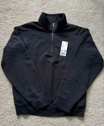 UNIQLO 유니클로 맨투맨 하프 지퍼 셔츠