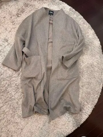ZARA 그레이 롱 코트 M