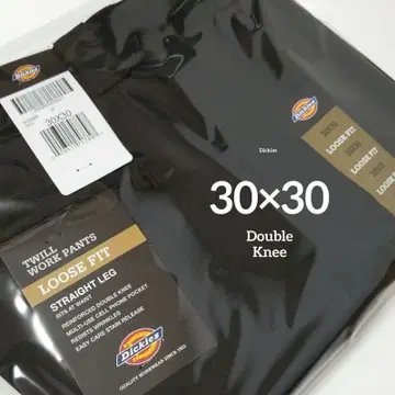 30 x 30 [ 새상품 미사용 ] 디키즈 더블니 85283 BLACK
