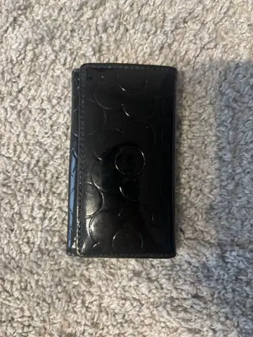 MARY QUANT 마리퀀트 블랙 가죽 키케이스