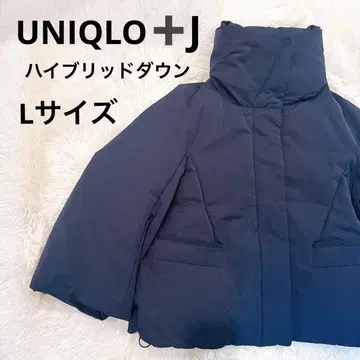 [ 컨디션 최상 ] 유니클로 J 하이브리드 다운 자켓 네이비 L