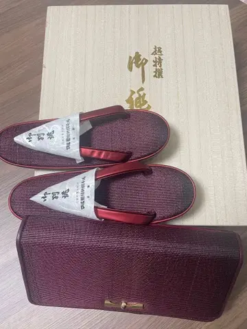 와인 레드 클러치백과 조리 세트