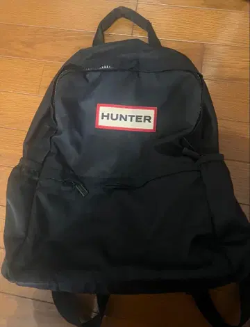 HUNTER 블랙 백팩