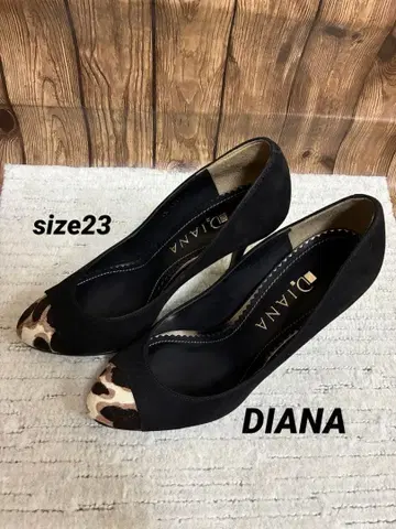 [새상품급] DIANA 스웨이드/송치 펌프스 사이즈 23cm