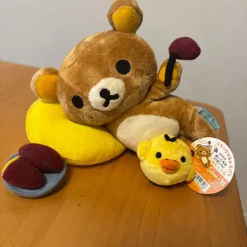 리락쿠마 봉제 인형 쿠션 포함