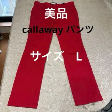 캘러웨이 골프 스트레치 팬츠 레드 남성용