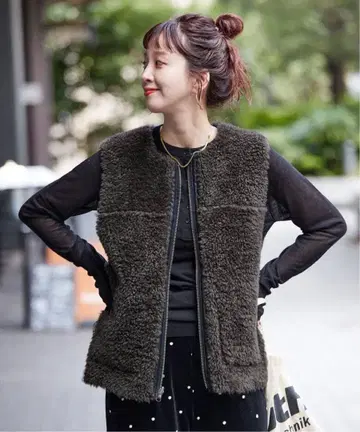 베이세이 스톡 신상 완판 무스탕 라이크 리버서블 베스트