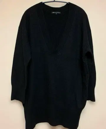 23구 보일 울 깊은 V 니트 블랙 빅 사이즈