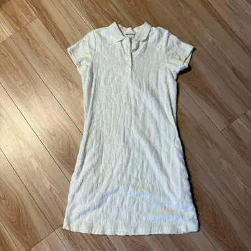 Jack Bunny!! 화이트 피케 셔츠 미니 원피스 M