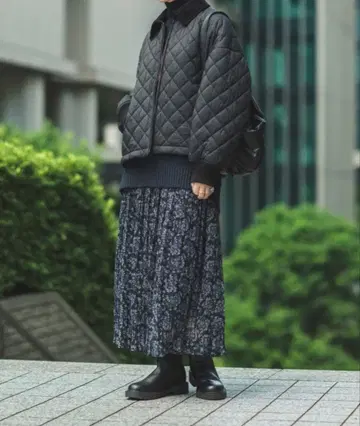 UNIQLO C 유니클로 씨 퍼프테크 블루종 블랙 S