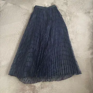 네이비 플리츠 스커트 사이즈 1