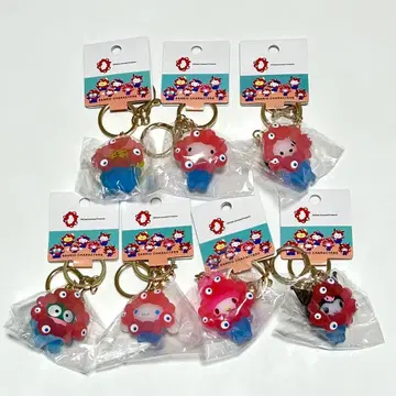 산리오 나리키리 키링 미야쿠미야쿠 클리어 7종 컴플리트