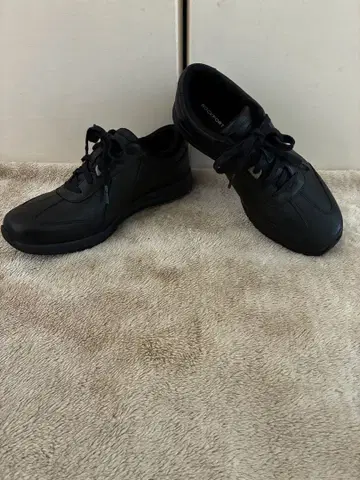 ROCKPORT 저먼 트레이너 가죽 스니커즈 블랙 23