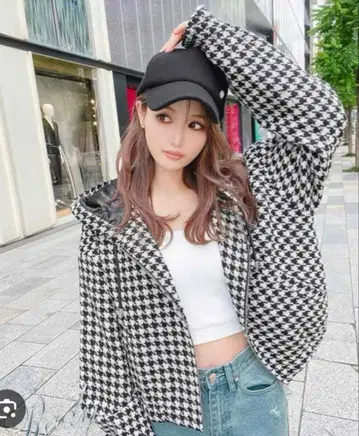 Rady 택 포함 새상품 하운드투스 체크 패턴 블루종