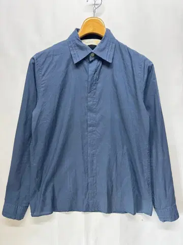 matohu 마토후 코튼 셔츠 네이비 블루 긴팔 일본제 M