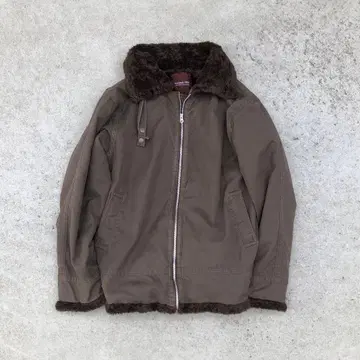 Y2K 그런지 두꺼운 원단 플라이트 자켓