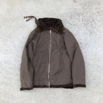 Y2K 그런지 두꺼운 원단 플라이트 자켓