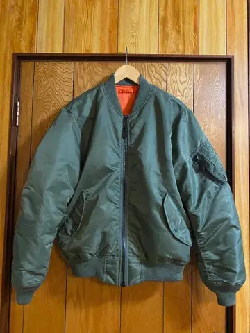 AVIREX MA-1 플라이트 자켓 올리브 그린 L 새상품급